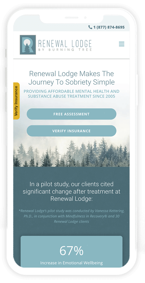 Mobile Web Design - Renewal Lodge