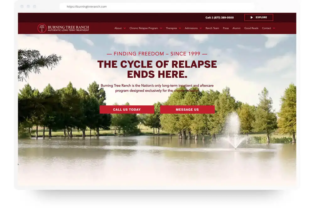 Burning Tree Ranch Web Design