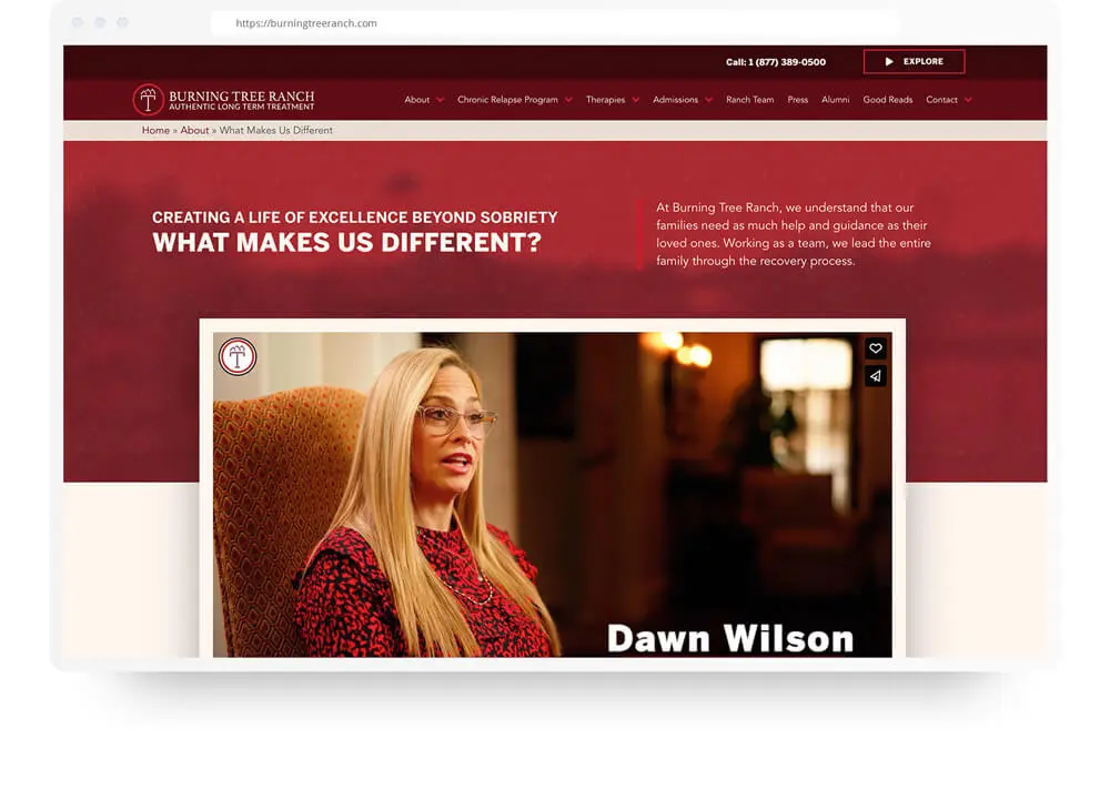 Burning Tree Ranch Web Design