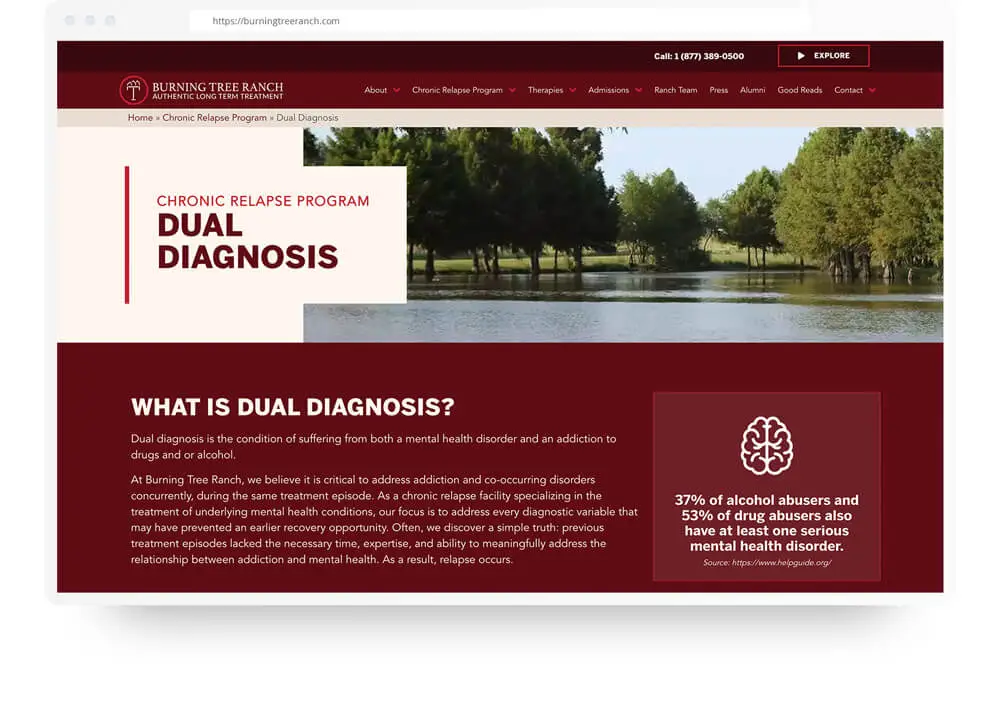 Burning Tree Ranch Web Design