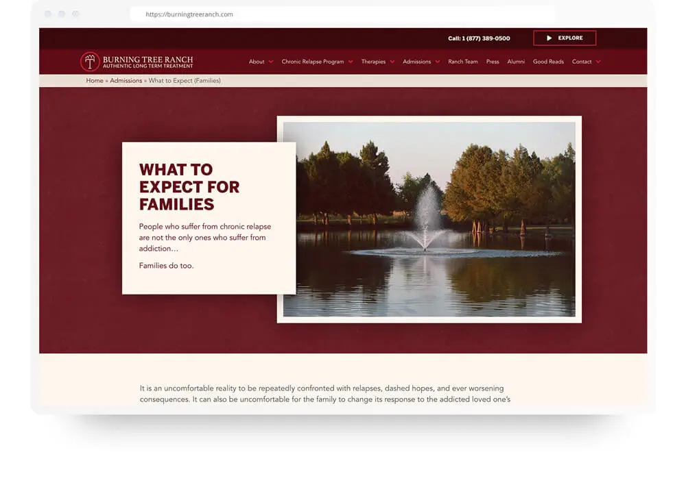 Burning Tree Ranch Web Design