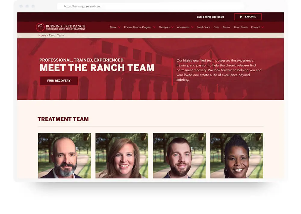 Burning Tree Ranch Web Design