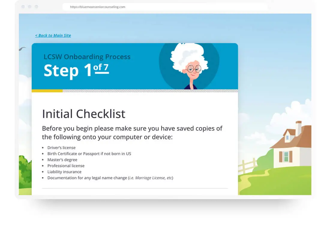 Website Design   Blue Moon Senior Counseling