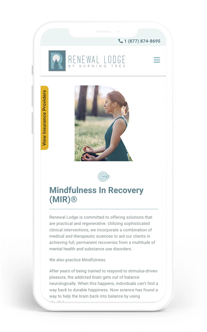 Renewal Lodge Web Design