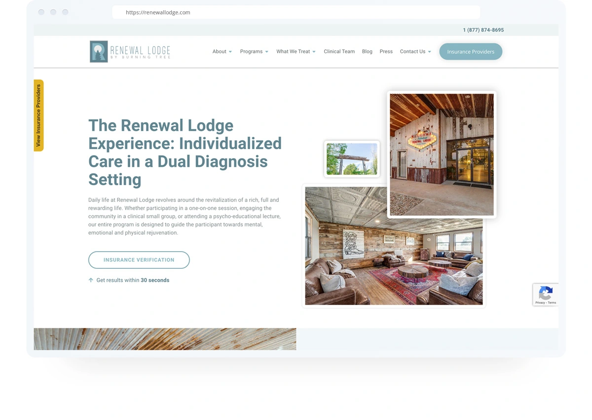 Renewal Lodge Web Design