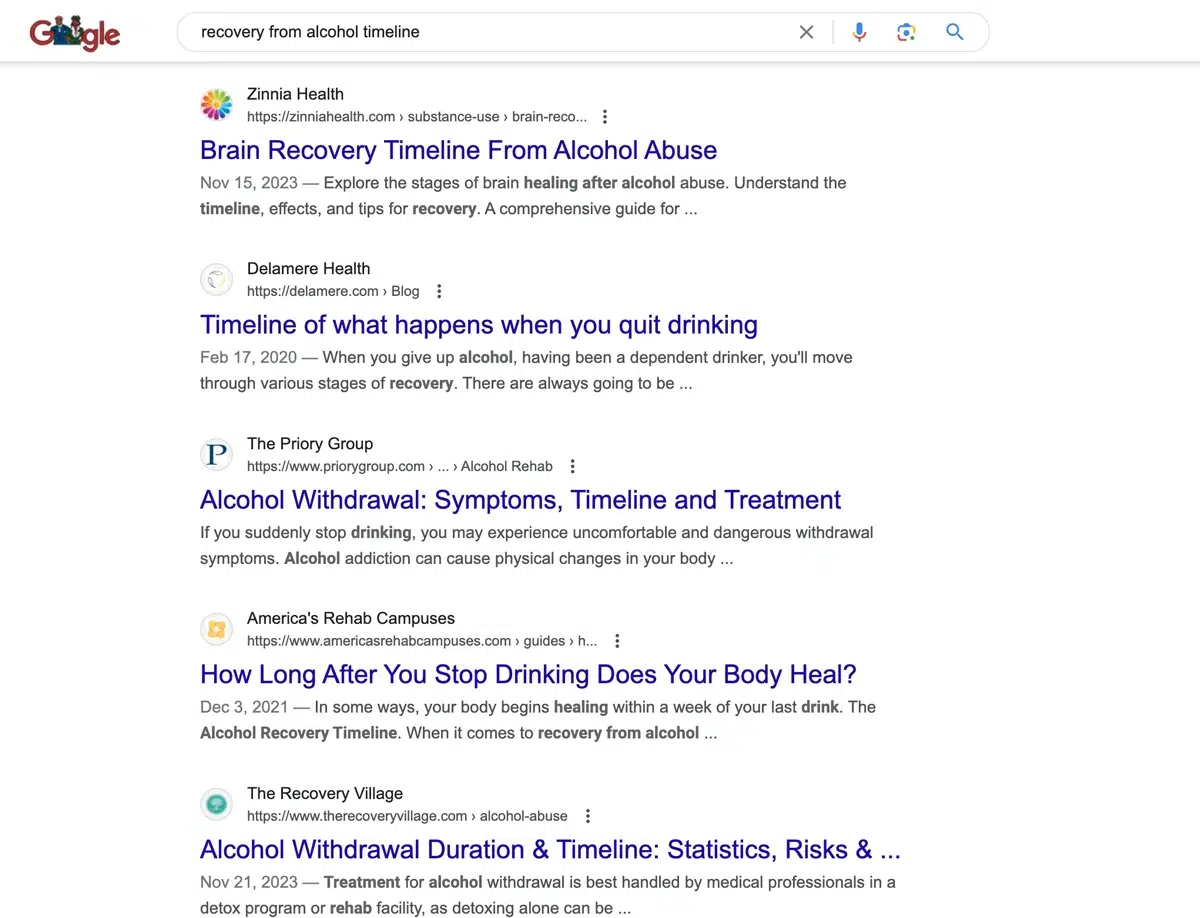Long-tail search intent