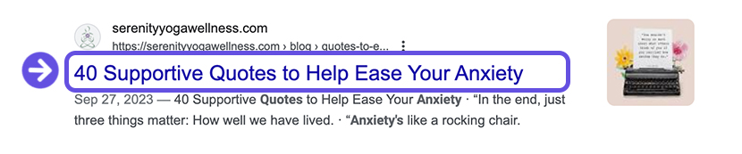 SEO for therapists websites   Meta title