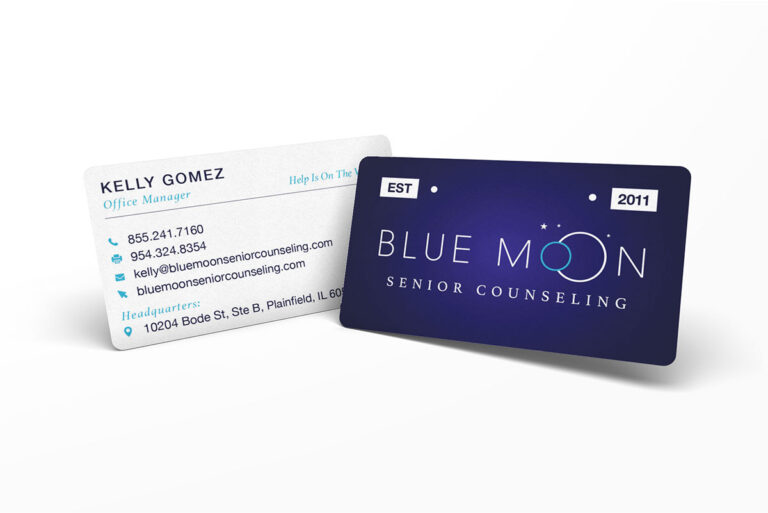 Blue Moon Senior Counseling Business Card Design