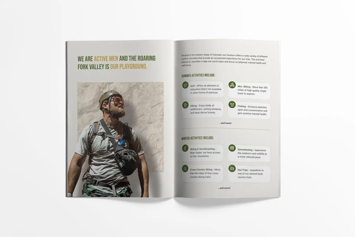 Jaywalker Lodge Brochure Design