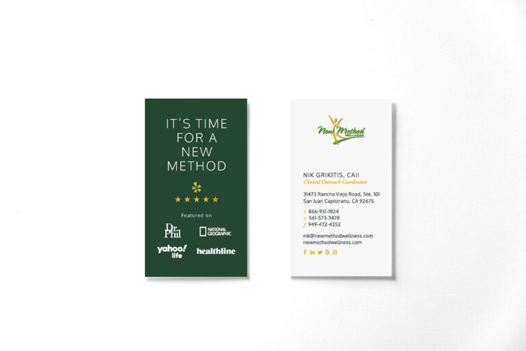 New Method Wellness Business Card Design