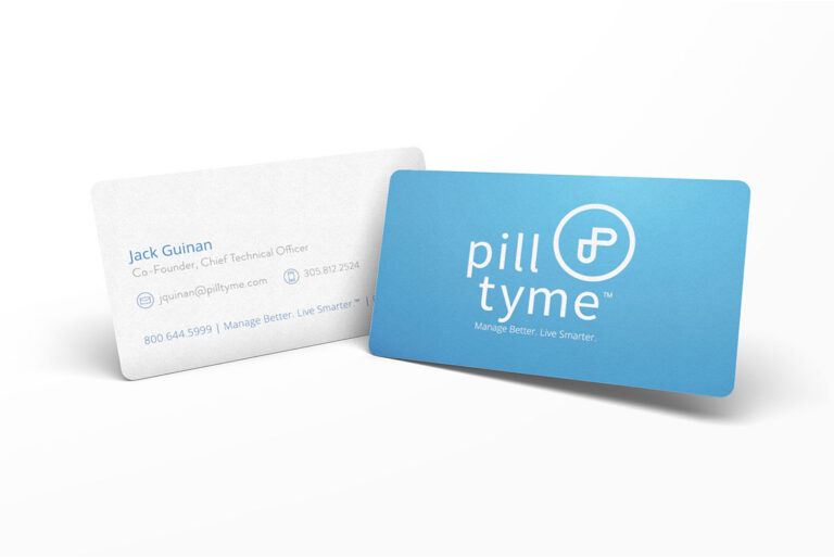 PillTyme Business Card Design